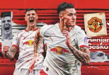 Benjamin Sesko sẽ tước số 9 của Hojlund