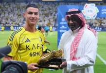 Ronaldo nhận giải Chiếc giày vàng SPL 2024/25