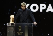 Yamal giành giải cầu thủ trẻ xuất sắc tại lễ trao giải Quả bóng vàng