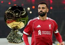 Salah về thứ 4 ở cuộc đua QBV 2025