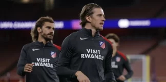 Atleticochuẩn bị cho trận đấu ở UEFA Champions League