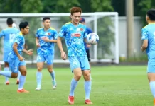 Hoàng Đức đã trở lại tập luyện cùng đội tuyển Việt Nam