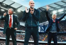 Pep Guardiola bỏ xa Sir Alex Ferguson
