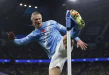 Pep bất mãn với Haaland