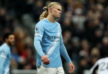 Haaland tịt ngòi trong thất bại của Man City