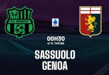 Soi kèo Sassuolo vs Genoa, 00h30 ngày 04/11