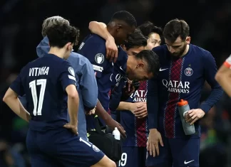 Hakimi dính chấn thương nặng trong trận PSG thua Bayern