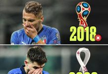 Italia có nguy cơ vắng mặt ở kỳ World Cup thứ 3 liên tiếp Italia có nguy cơ vắng mặt ở kỳ World Cup thứ 3 liên tiếp