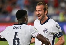 Kane đã khiến tuyển Anh hết hèn nhát Nhờ Kane nên đến một Marc Guehi phải chống nạng nhưng vẫn lên tuyển