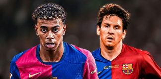 Messi cũng khởi nghiệp ở vị trí chạy cánh phải như Yamal