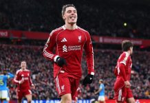 Florian Wirtz đã có bàn thắng tại Premier League.