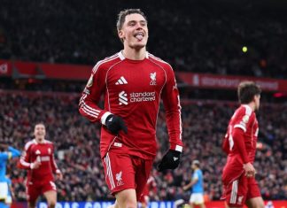 Florian Wirtz đã có bàn thắng tại Premier League.