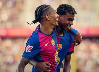 Yamal và Raphinha chơi chói sáng