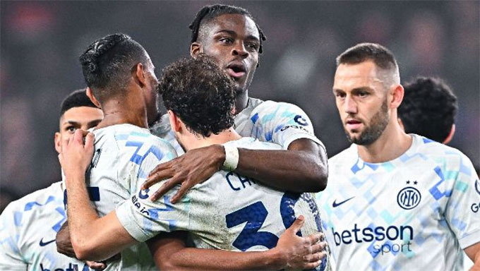 Inter Milan đang dẫn đầu BXH
