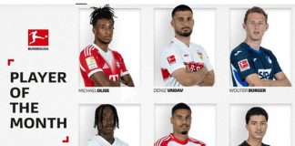 Bundesliga tháng 11 với Michael Olise 6 ứng cử viên được đề cử cho danh hiệu Cầu thủ hay nhất Bundesliga tháng 11