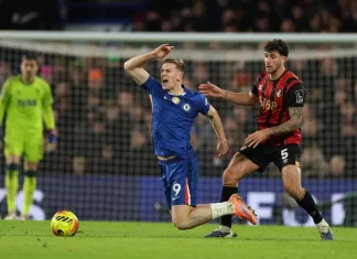 Liam Delap 0 bàn, 0 kiến tạo sau 10 trận