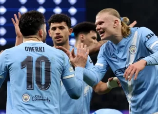 Man City đứng thứ 8 chung cuộc ở vòng phân hạng.