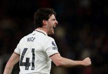 Giá trị của Rice giúp Arsenal tiến một bước dài tới ngôi vương