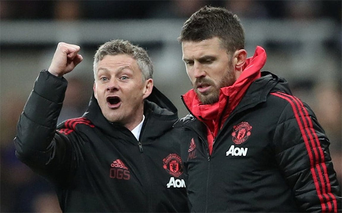 Solsa từng có Carrick làm trợ lý khi dẫn dắt MU giai đoạn 2018-2021