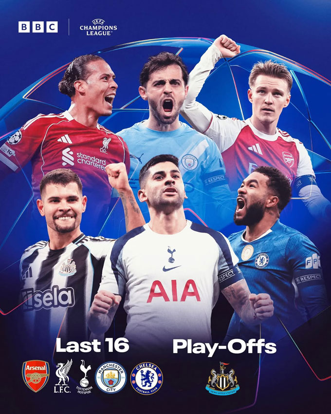 5/6 CLB của Anh đã giành vé vào vòng 1/8 còn Newcastle có vé đá play-off