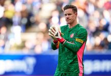 Marc-Andre ter Stegen có nguy cơ lỗi hẹn với World Cup 2026 Marc-Andre ter Stegen lại gặp phải chấn thương.