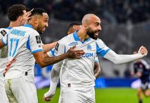 Aubameyang giúp Marseille thắng Lyon Marseille đánh bại Lyon trong những phút bù giờ hiệp hai.