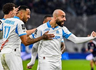 Aubameyang giúp Marseille thắng Lyon Marseille đánh bại Lyon trong những phút bù giờ hiệp hai.