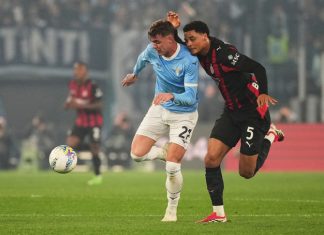Lazio đã khiến AC Milan tụt lại trong cuộc đua Scudett Trận thua 0-1 trước Lazio đã khiến AC Milan tụt lại trong cuộc đua Scudetto. Ảnh: AP