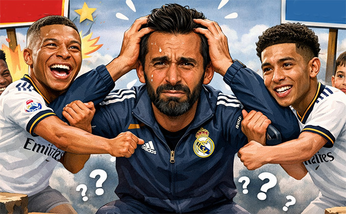 HLV Arbeloa đang đối mặt với cơn đau đầu dễ chịu