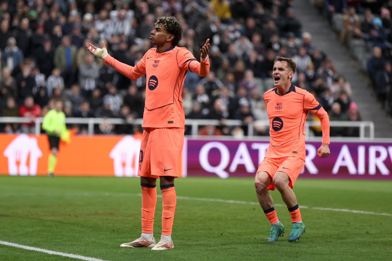 Newcastle vs Barcelona, Champions League: Final Score 1-1, Lamine Yamal  rescues hard-fought first leg draw on the road with last-second penalty |  Barca Blaugranes