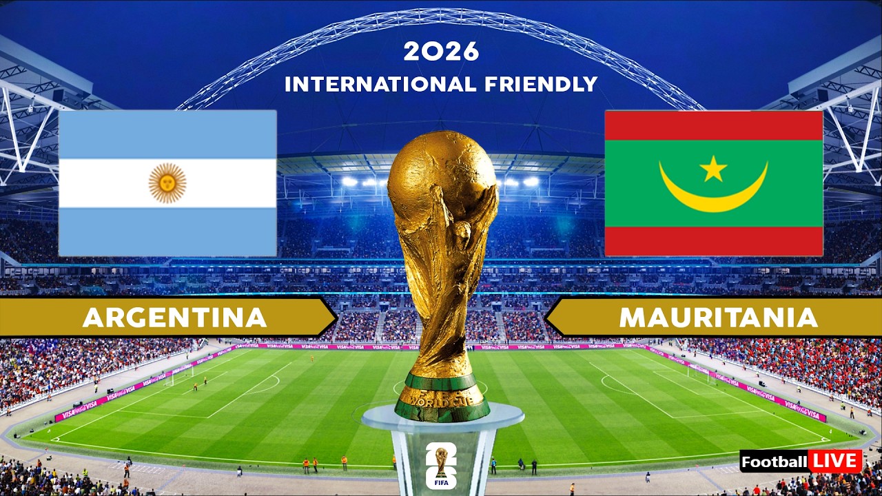 ARGENTINA vs MAURITANIA - International Friendly 2026 | Full Match All Goals | Simulation PES