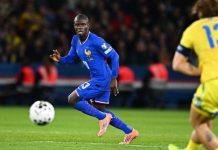 N’Golo Kanté tiếp tục là chốt chặn đáng tin của tuyển Pháp N'Golo Kante vẫn lợi hại như xưa