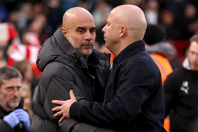 Slot và Guardiola sẽ chạm trán nhau ở tứ kết FA Cup đầu tháng 4