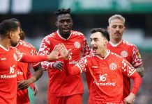 Mainz thắng Bremen trong trận ‘chung kết ngược’ ở Bundesliga Mainz thắng Bremen trong trận 'chung kết ngược' ở Bundesliga