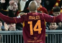 Donyell Malen đang thể hiện một phong độ ghi bàn ấn tượng trong màu áo Roma Donyell Malen đang thể hiện một phong độ ghi bàn ấn tượng trong màu áo Roma