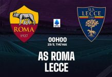 Soi kèo AS Roma vs Lecce, 00h00 ngày 23/3 – Cửa trên có dễ ăn? Nhận định Roma vs Lecce Serie A 2025/26 hôm nay