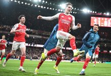 Arsenal có khả năng vô địch sớm nhất vào cuối tháng 4 Kết quả bóng đá Arsenal 2-0 Everton, vòng 30 Ngoại hạng Anh